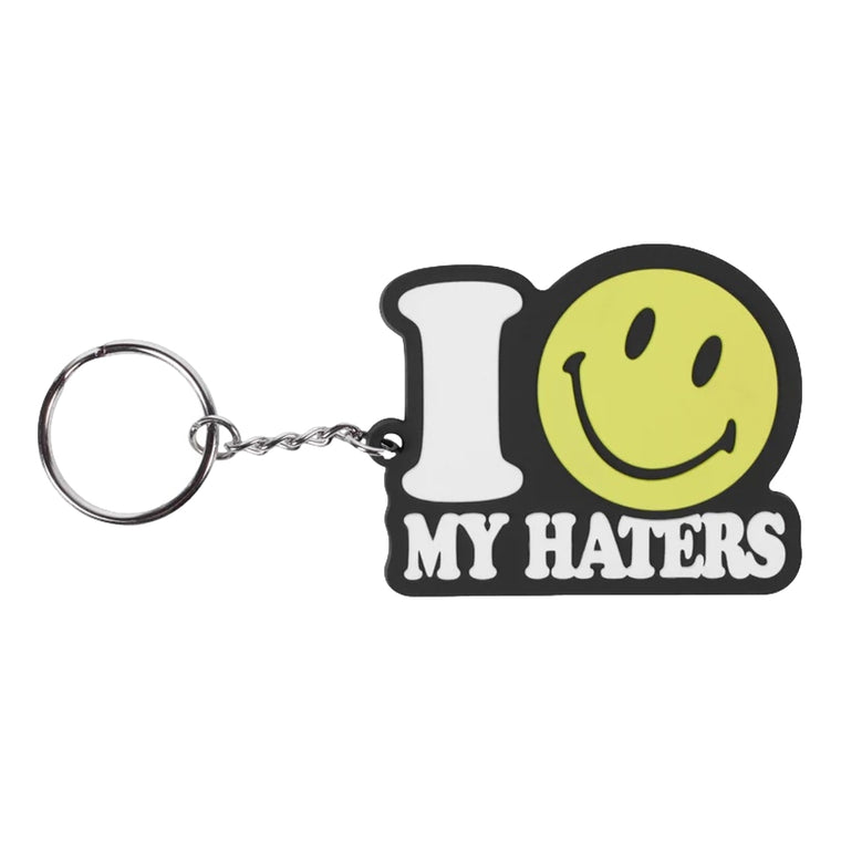 CHINA TOWN MARKET SMILEY HATERS KEYCHAIN-BLACK