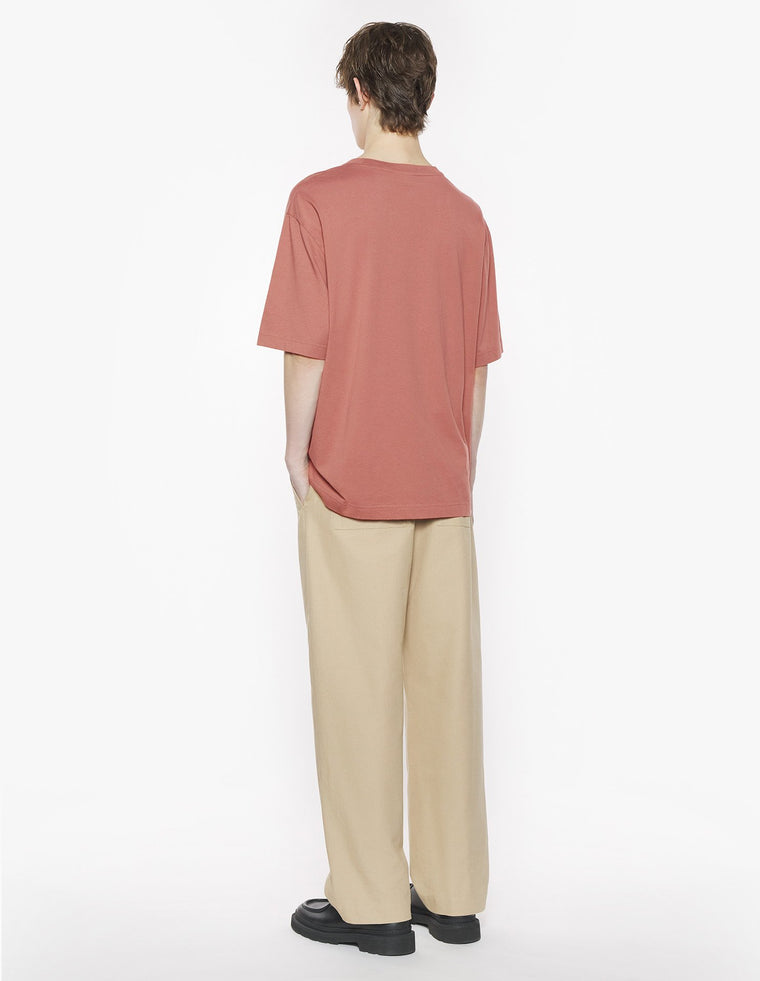 MAISON KITSUNE M BELTED PANTS-CORK
