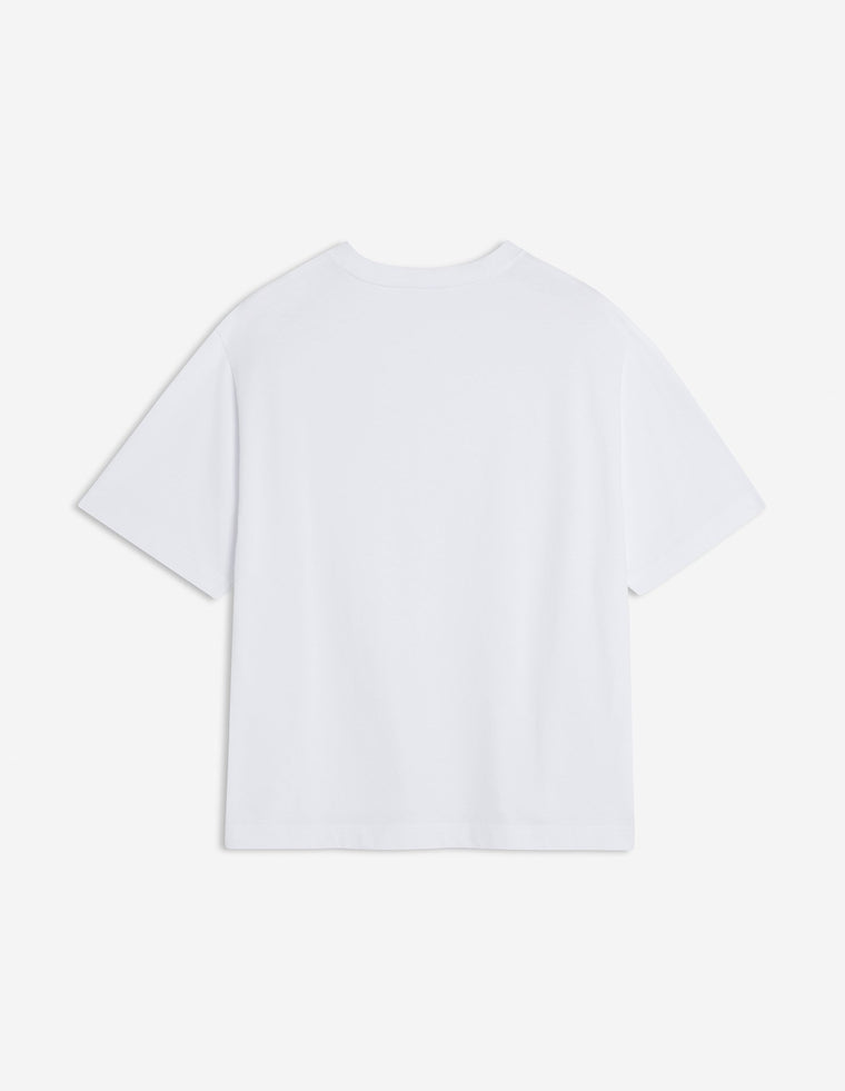 MAISON KITSUNE M BOLD FOX HEAD PATCH OVERSIZE TEE-SHIRT
-WHITE