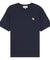 MAISON KITSUNE M CHILLAX FOX PATCH REGULAR TEE SHIRT-INK BLUE
