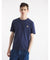 MAISON KITSUNE M CHILLAX FOX PATCH REGULAR TEE SHIRT-INK BLUE