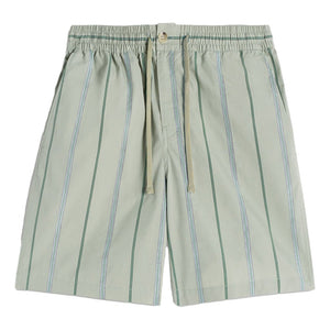MAISON KITSUNE M ELASTICATED SHORTS-VERT-DE-GRIS