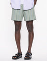 MAISON KITSUNE M ELASTICATED SHORTS-VERT-DE-GRIS