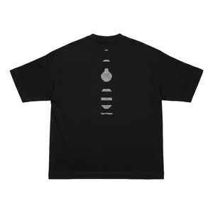 OPEN DIALOGUE GRAPHIC VASE T-SHIRT-BLACK