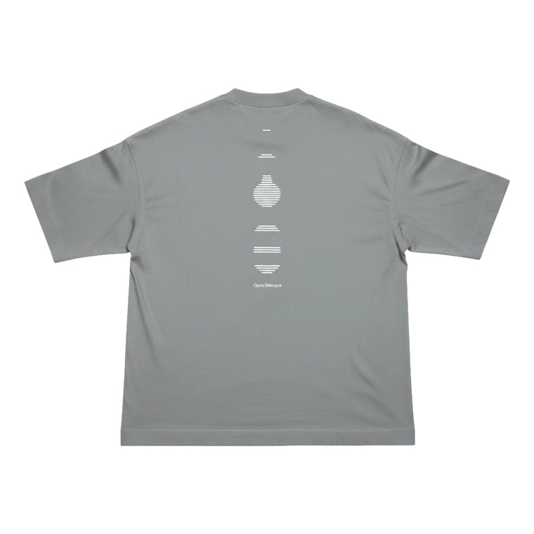 OPEN DIALOGUE GRAPHIC VASE T-SHIRT-GREY