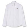 MAISON KITSUNE M FOX HEAD EMBROIDERY CASUAL SHIRT-WHITE