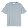 MAISON KITSUNE M FOX HEAD PATCH REGULAR TEE-SHIRT-BLUE