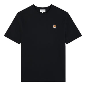 MAISON KITSUNE M FOX HEAD PATCH REGULAR TEE SHIRT-BLACK