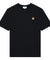 MAISON KITSUNE M FOX HEAD PATCH REGULAR TEE SHIRT-BLACK