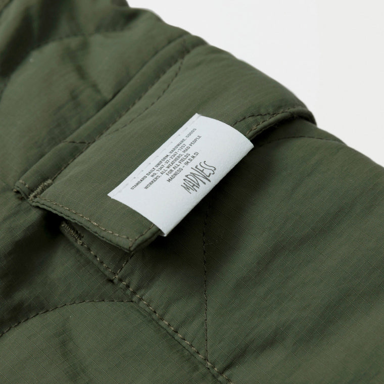 MADNESS MIL-TYPE FIELD LINER JACKET-ARMY GREEN