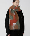 AND WANDER MIX COLOR SHAGGY KNIT STOLE-BLACK MIX