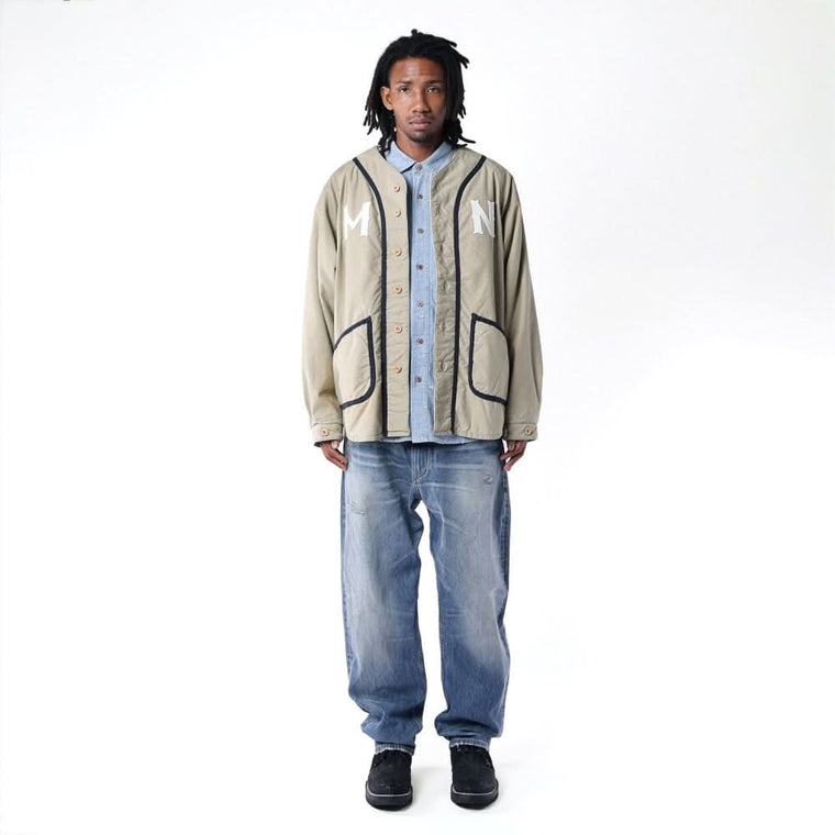 MADNESS MN-TEAM 30s MILLERS BASEBALL JACKET (MADE IN JAPAN)-GREY
