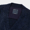 MEANSWHILE MOHAIR DOUBLE KNIT CARDIGAN-NAVY