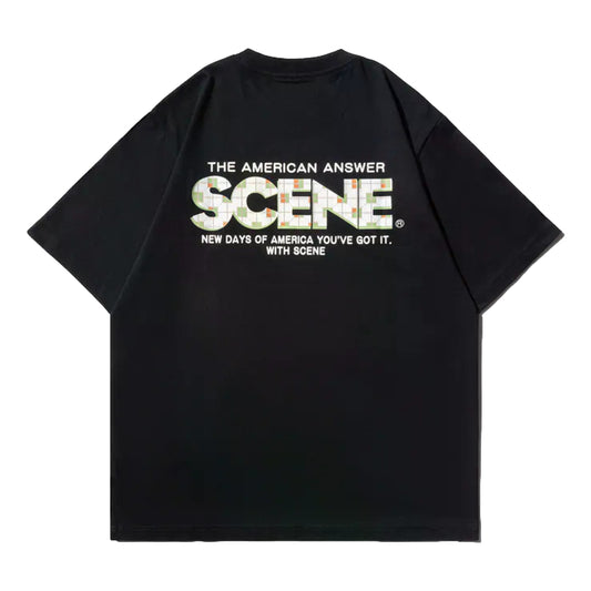 SCENE BY ICE FIRE MOSAIC TEE-BLACK