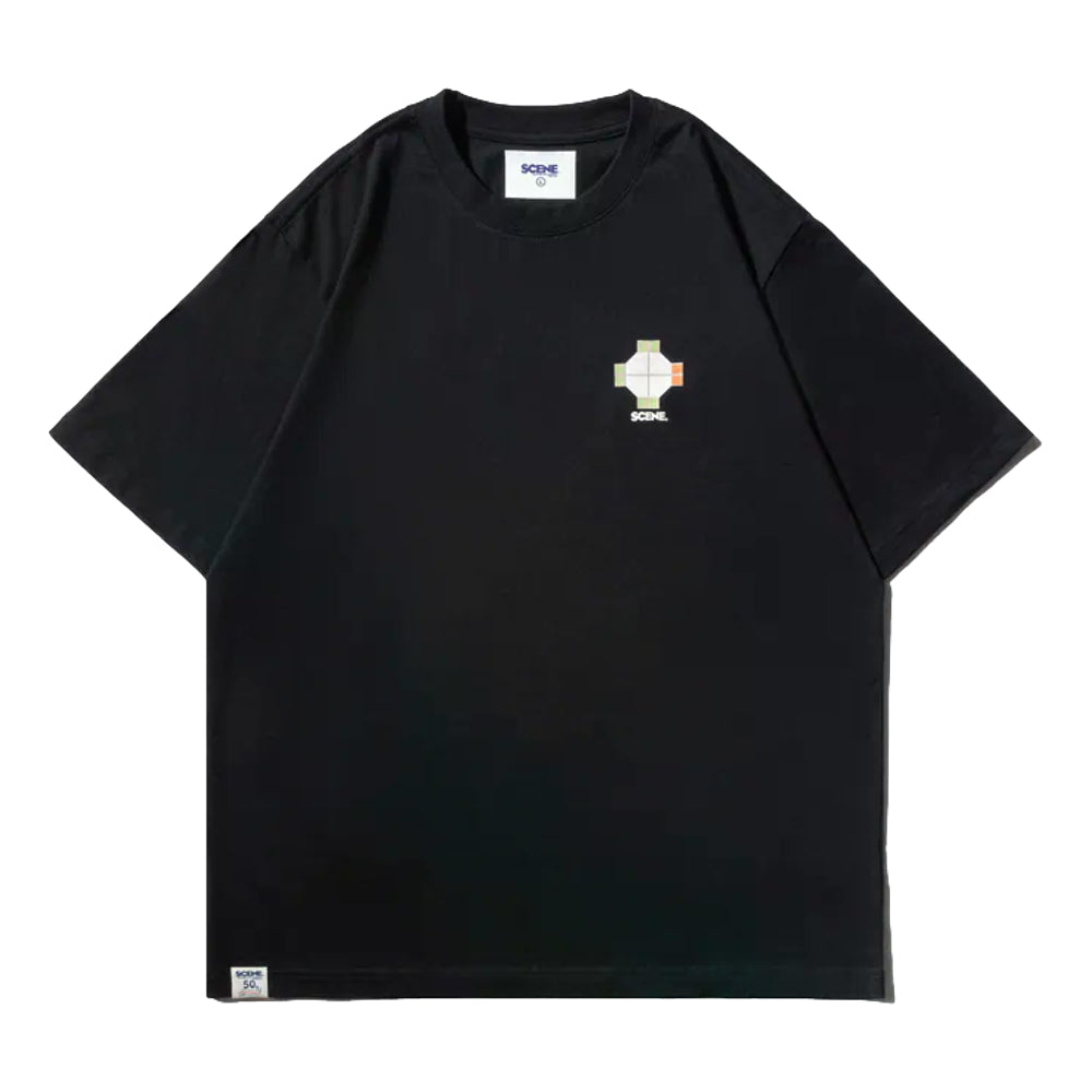 SCENE BY ICE FIRE MOSAIC TEE-BLACK