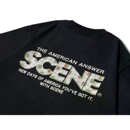 SCENE BY ICE FIRE MOSAIC TEE-BLACK