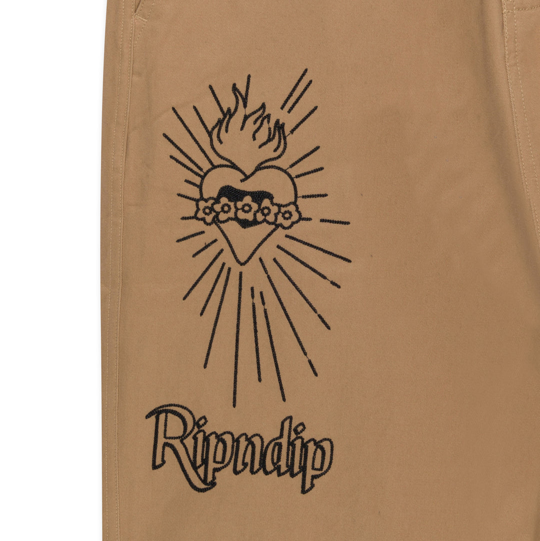 RIPNDIP MOTHER MARY PANTS-TAN