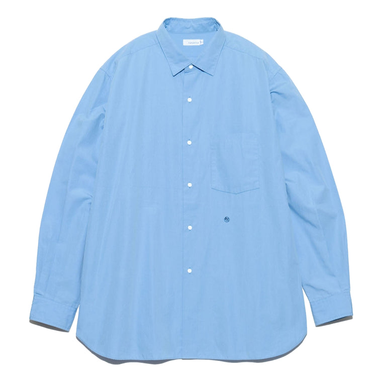 Nanamica M REGULAR COLLAR WIND SHIRT-SAX