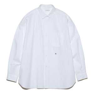 Nanamica M REGULAR COLLAR WIND SHIRT-WHITE