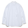 Nanamica M REGULAR COLLAR WIND SHIRT-WHITE