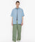 MAISON KITSUNE M RELAXED SHORT SLEEVE SHIRT-INDIGO