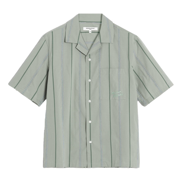 MAISON KITSUNE M RESORT SHIRT-VERT-DE-GRIS