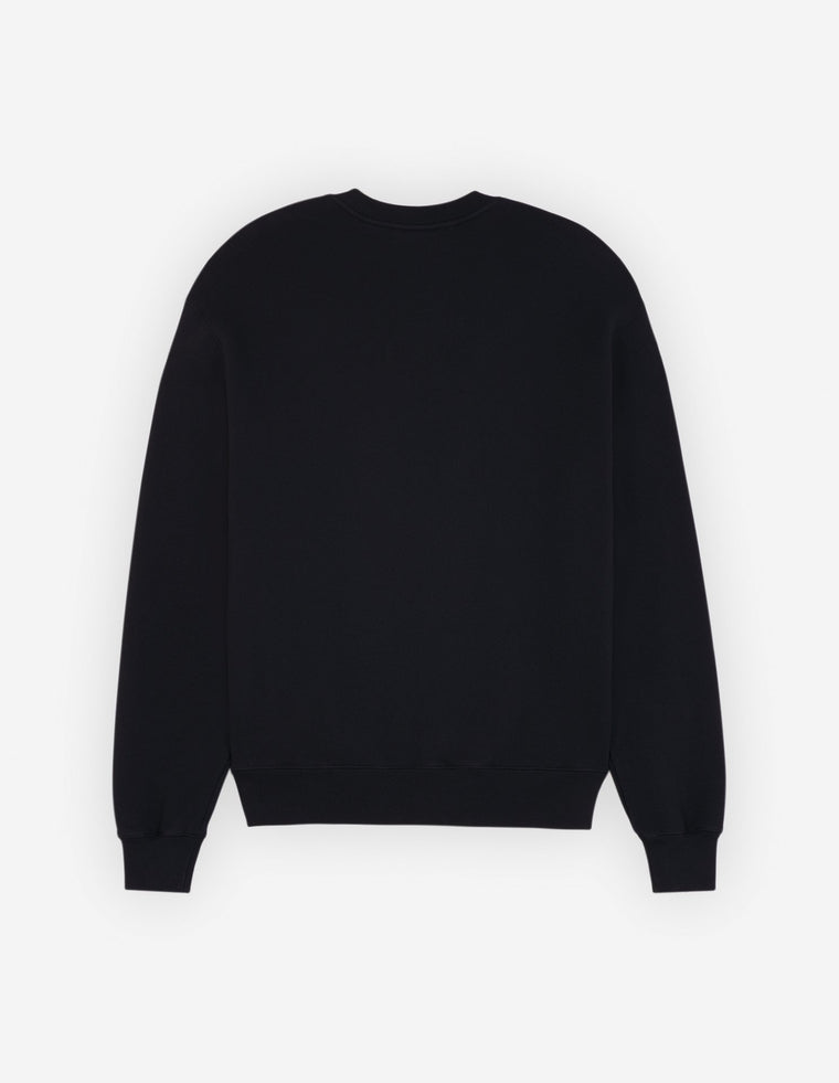 MAISON KITSUNE M SPEEDY FOX PATCH COMFORT SWEATSHIRT-BLACK