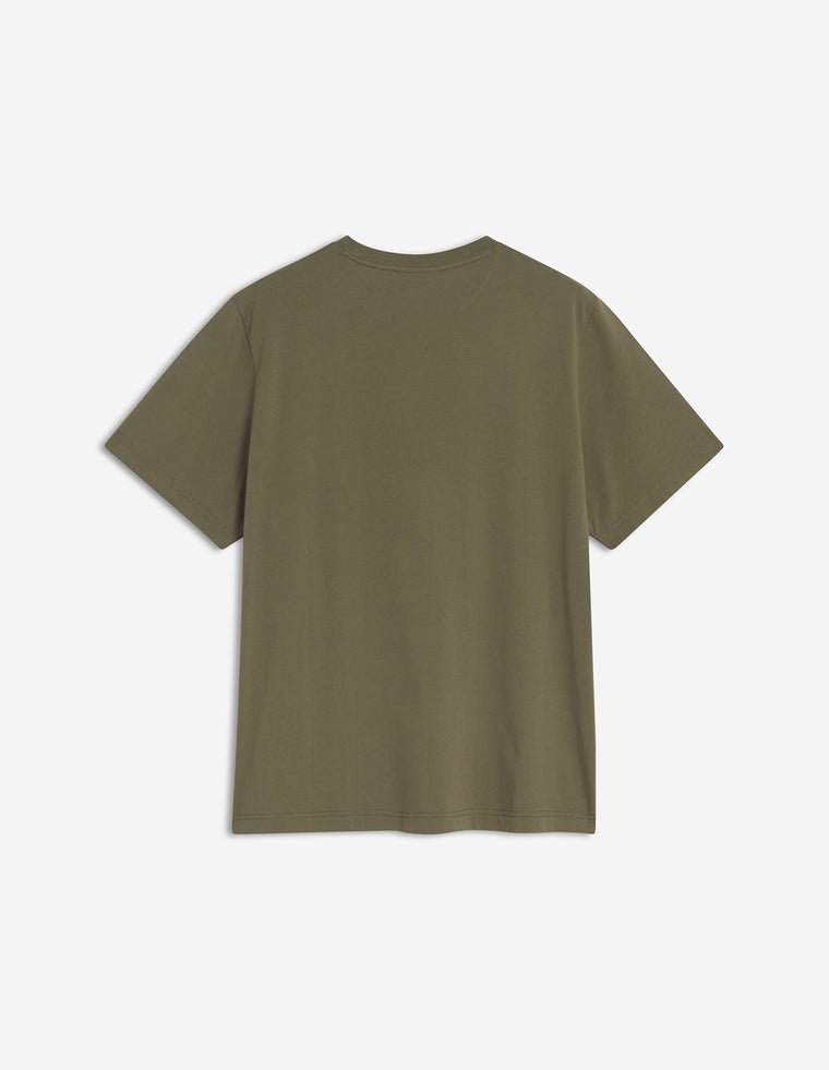MAISON KITSUNE M SPEEDY FOX PATCH COMFORT TEE-SHIRT-BAY LEAF