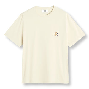 MAISON KITSUNE M SPEEDY FOX PATCH COMFORT TEE-SHIRT-WARM STONE