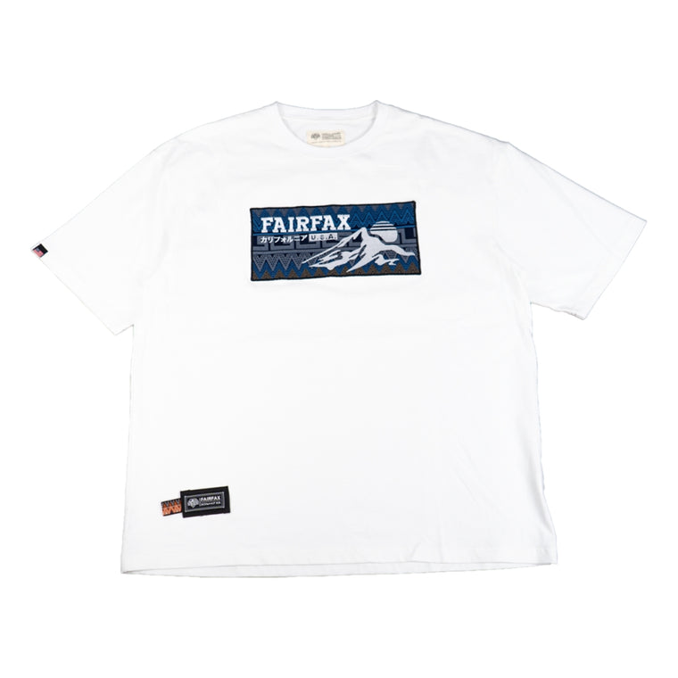 FAIRFAX MT BADGE TEE-WHITE
