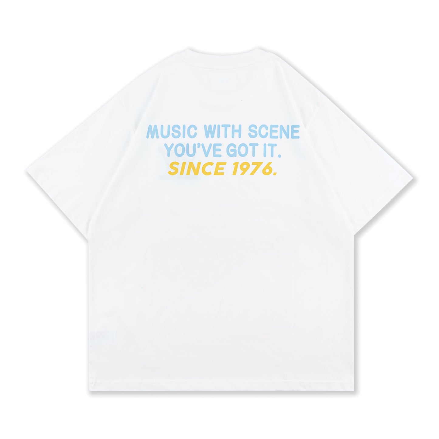 SCENE BY ICE FIRE RETRO 80'S GRAPHIC TEE 04 // WHITE (STV)-WHITE
