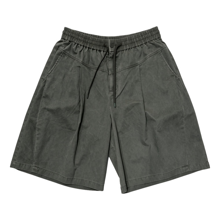 ARCHIVAL REINVENT MUD DYE SHORTS-GREEN