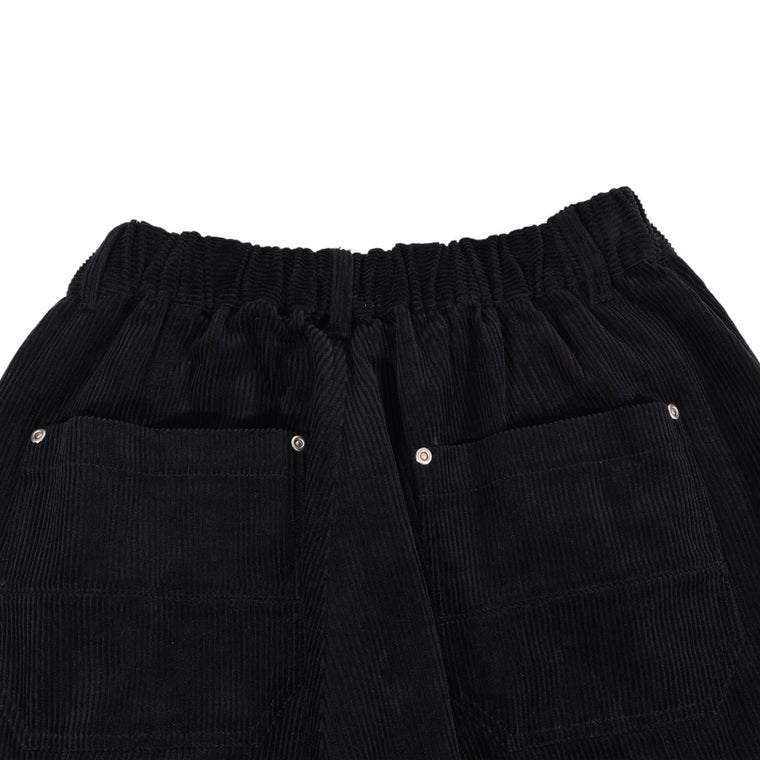 A[S]USL MULTI POCKET CORDUROY PANTS-BLACK