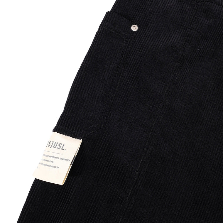 A[S]USL MULTI POCKET CORDUROY PANTS-BLACK