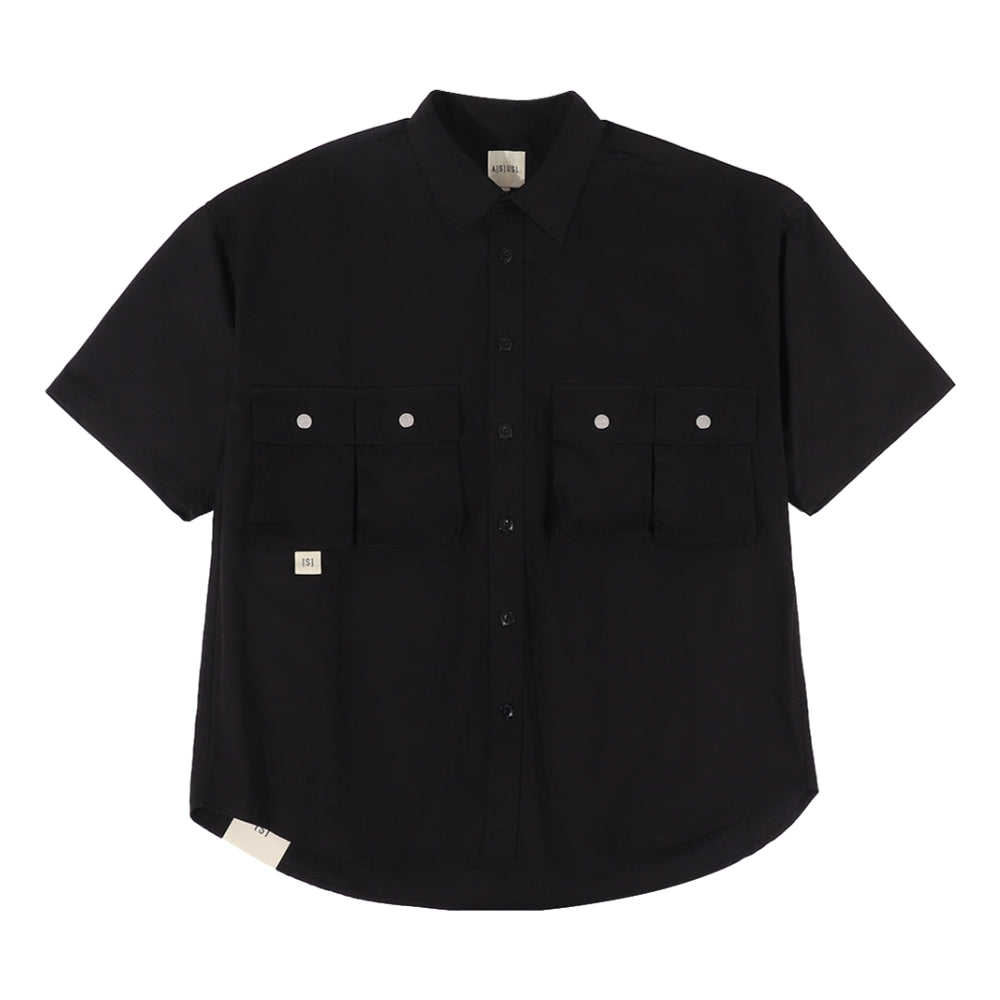 A[S]USL MULTI POCKETS RIBSTOP SHIRT-BLACK