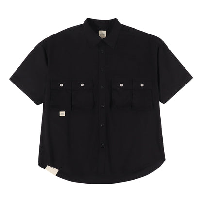 A[S]USL MULTI POCKETS RIBSTOP SHIRT-BLACK