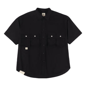 A[S]USL MULTI POCKETS RIBSTOP SHIRT-BLACK