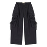 A[S]USL MULTI POCKETS BALLOON PANTS-BLACK