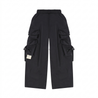 A[S]USL MULTI POCKETS BALLOON PANTS-BLACK