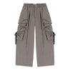 A[S]USL MULTI POCKETS BALLOON PANTS-GREY