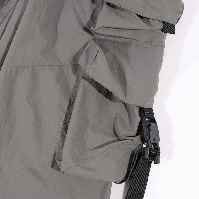 A[S]USL MULTI POCKETS BALLOON PANTS-GREY
