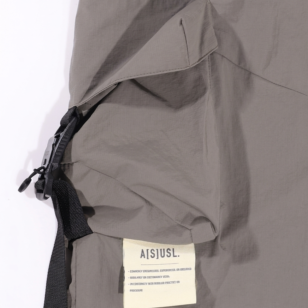 A[S]USL MULTI POCKETS BALLOON PANTS-GREY