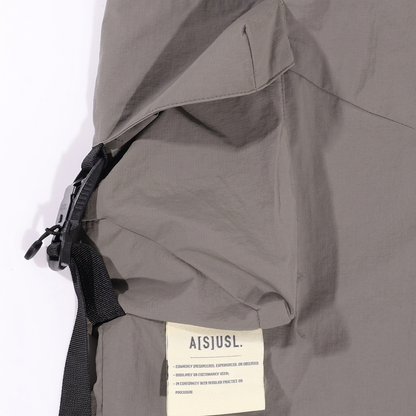 A[S]USL MULTI POCKETS BALLOON PANTS-GREY