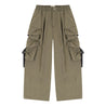 A[S]USL MULTI POCKETS BALLOON PANTS-OLIVE