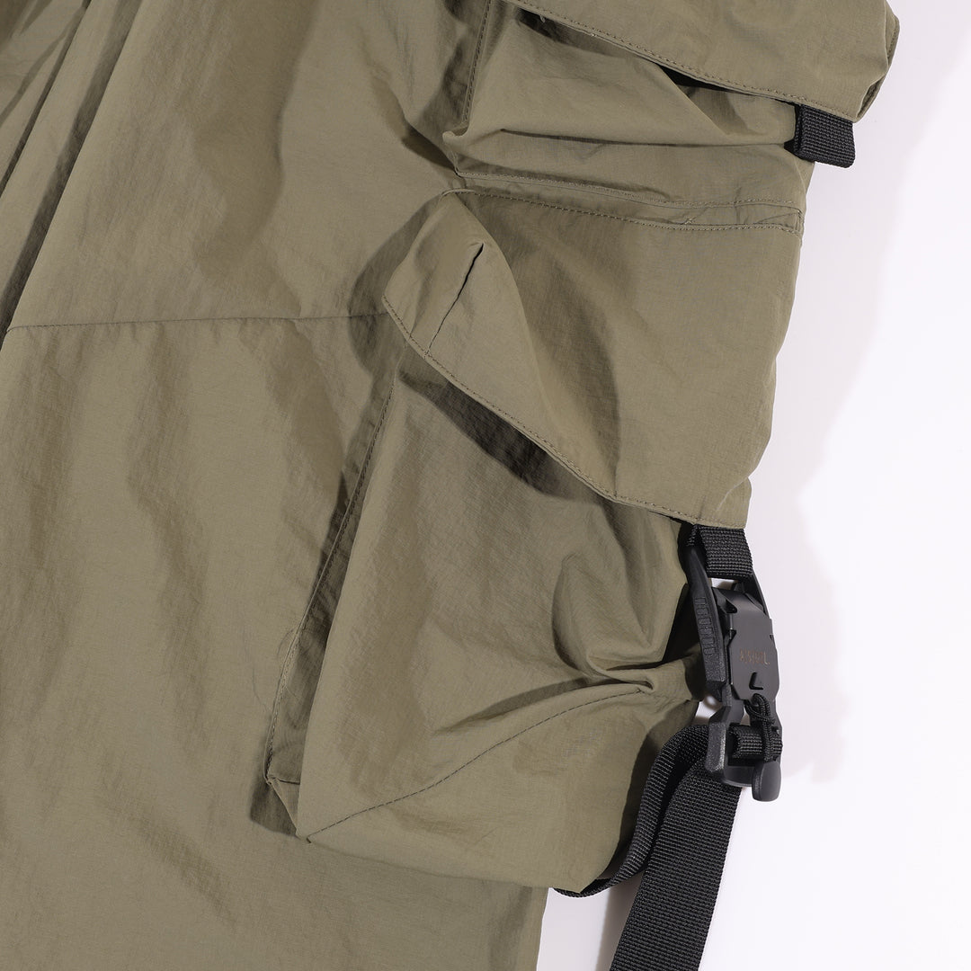 A[S]USL MULTI POCKETS BALLOON PANTS-OLIVE