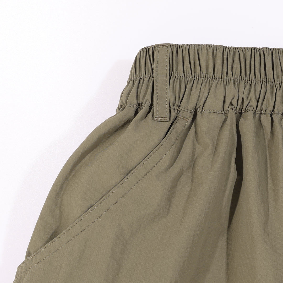 A[S]USL MULTI POCKETS BALLOON PANTS-OLIVE