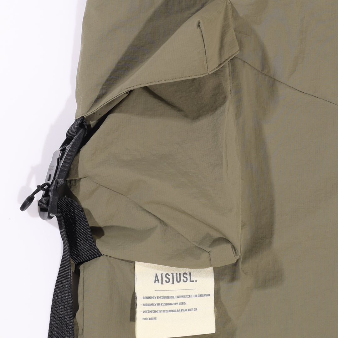 A[S]USL MULTI POCKETS BALLOON PANTS-OLIVE
