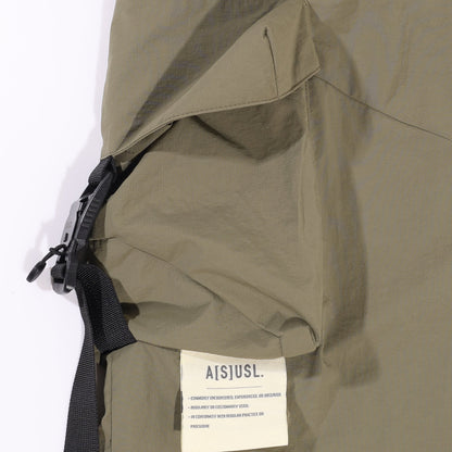 A[S]USL MULTI POCKETS BALLOON PANTS-OLIVE