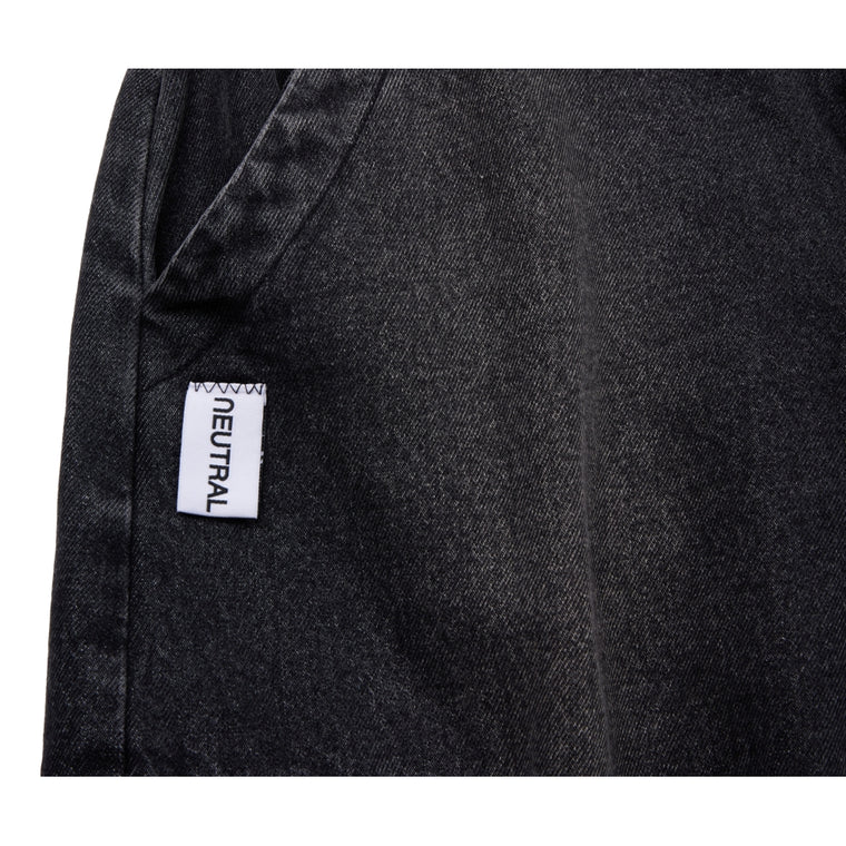 NEUTRAL SOCIETY MULTI POCKETS DENIM PANTS-BLACK DENIM