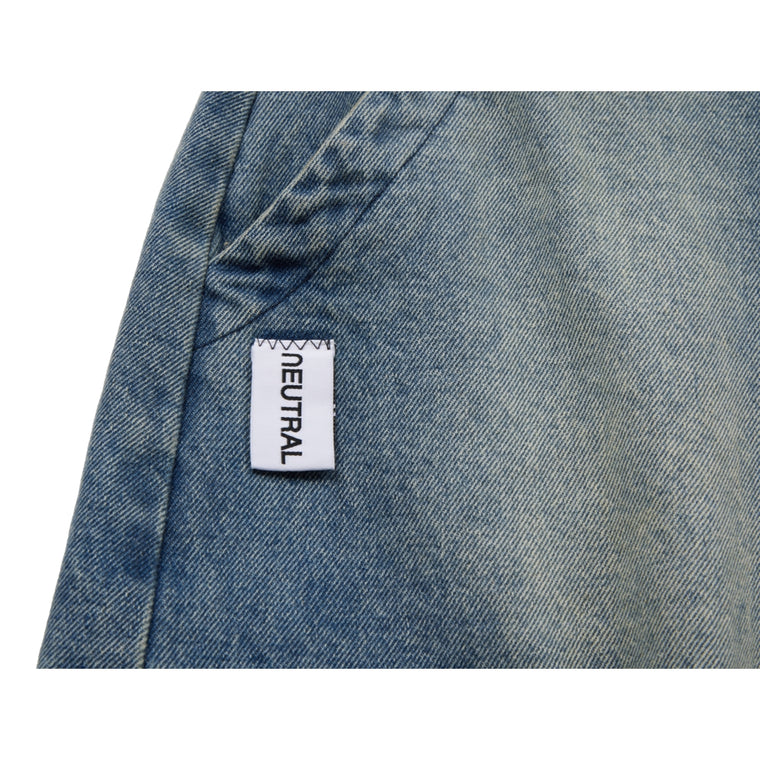 NEUTRAL SOCIETY MULTI POCKETS DENIM PANTS-BLUE DENIM
